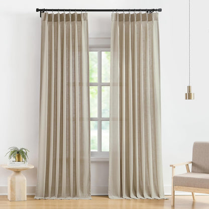 Pinch Pleat Sheer Curtains 42x95, 2 Panels