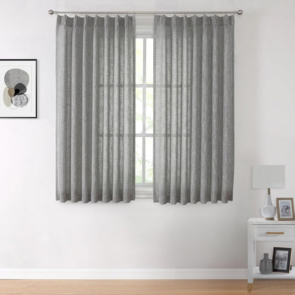 Pinch Pleat Sheer Curtains 42x95, 2 Panels