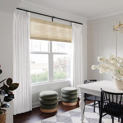 Pinch Pleat Blackout Curtain – 102" Snow White