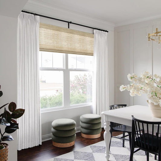 Pinch Pleat Blackout Curtain – 102" Snow White