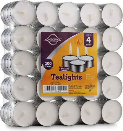 MontoPack Unscented Tea Light Candles