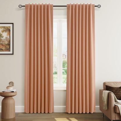 Cream Linen Blackout Curtains – 2 Panels