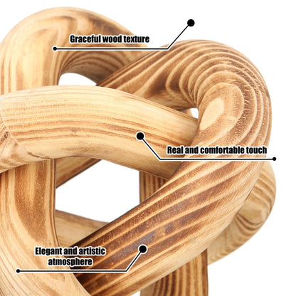Yalikop Wood Knot Decor, White