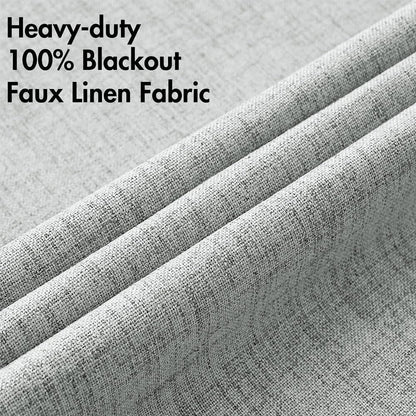 MIULEE Blackout Curtains 52x84" Beige, 2 Panels