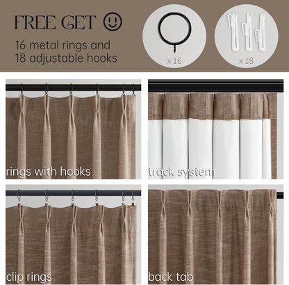 Topfinel Blackout Curtain 72x108, 1 Panel