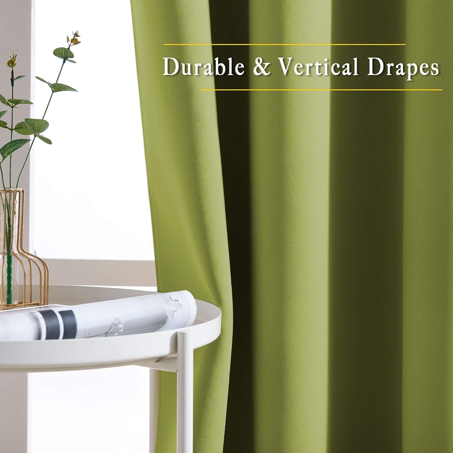 NICETOWN Gray Blackout Curtains for Bedroom