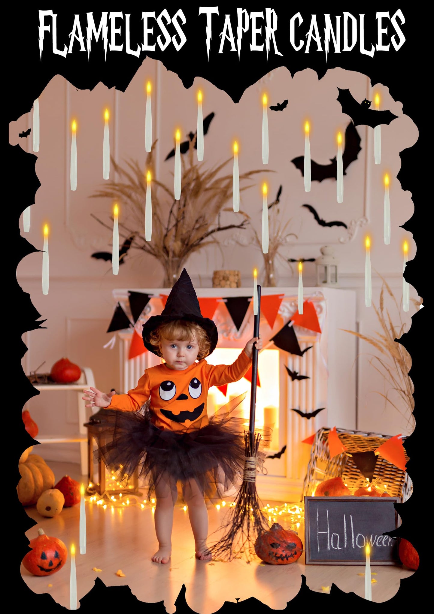 Halloween Decorations, 20 PCs Floating Candles