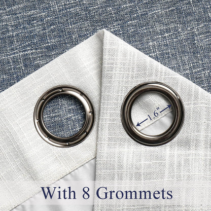 Ombre Blackout Curtains 50x84" Gray, 2 Panels
