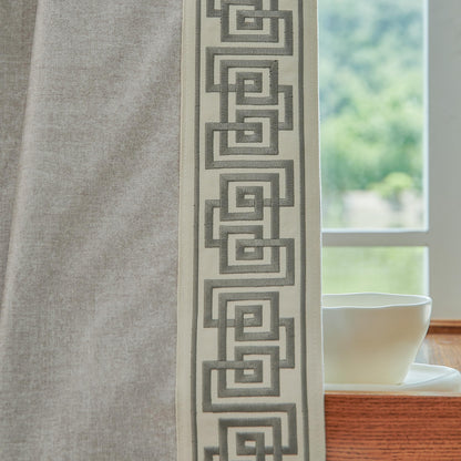 Beige Pinch Pleat Curtains 50x84