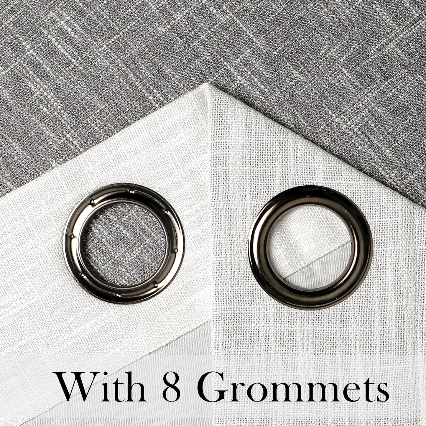 Ombre Blackout Curtains 50x84" Gray, 2 Panels