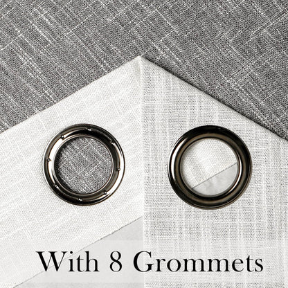 Ombre Blackout Curtains 50x84" Gray, 2 Panels