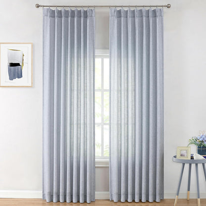 Pinch Pleat Sheer Curtains 42x95, 2 Panels