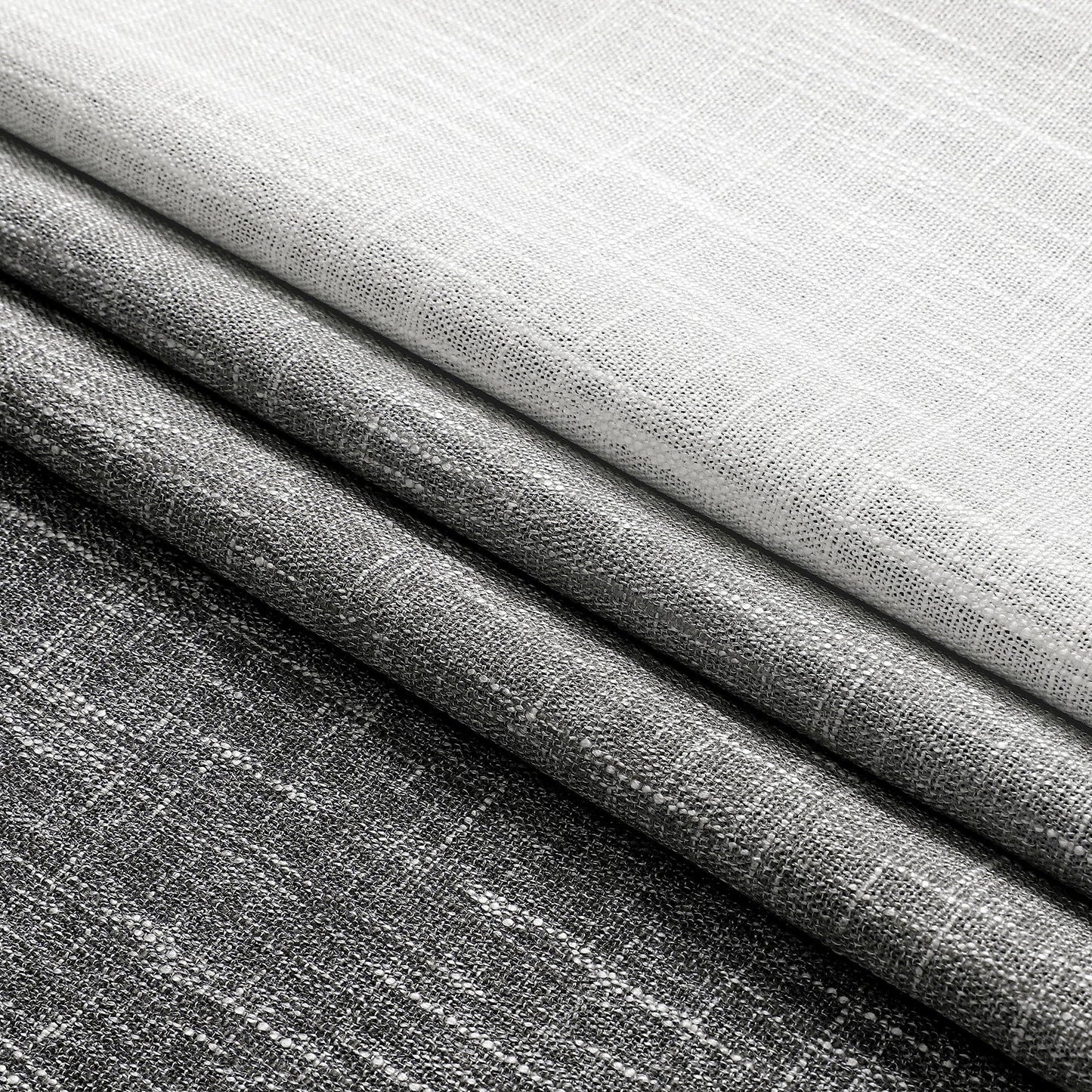 Ombre Blackout Curtains 50x84" Gray, 2 Panels