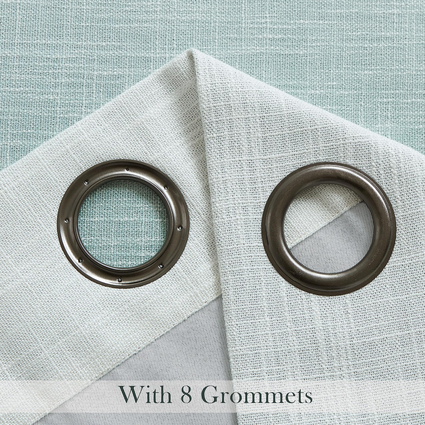 Ombre Blackout Curtains 50x84" Gray, 2 Panels