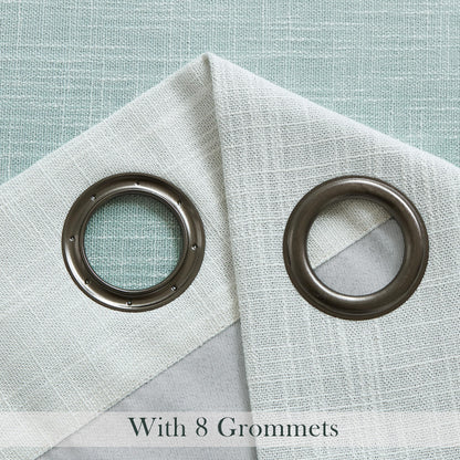Ombre Blackout Curtains 50x84" Gray, 2 Panels