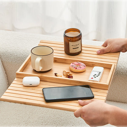 EcoHome Bamboo Sofa Tray
