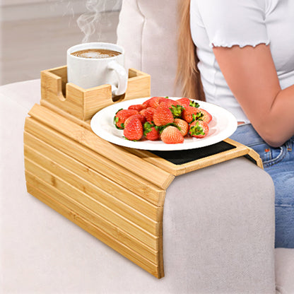 EcoHome Bamboo Sofa Tray