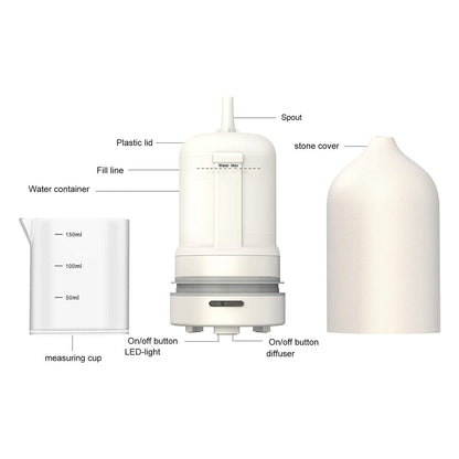 Wanlola 120ml Ceramic Essential Oil Diffuser